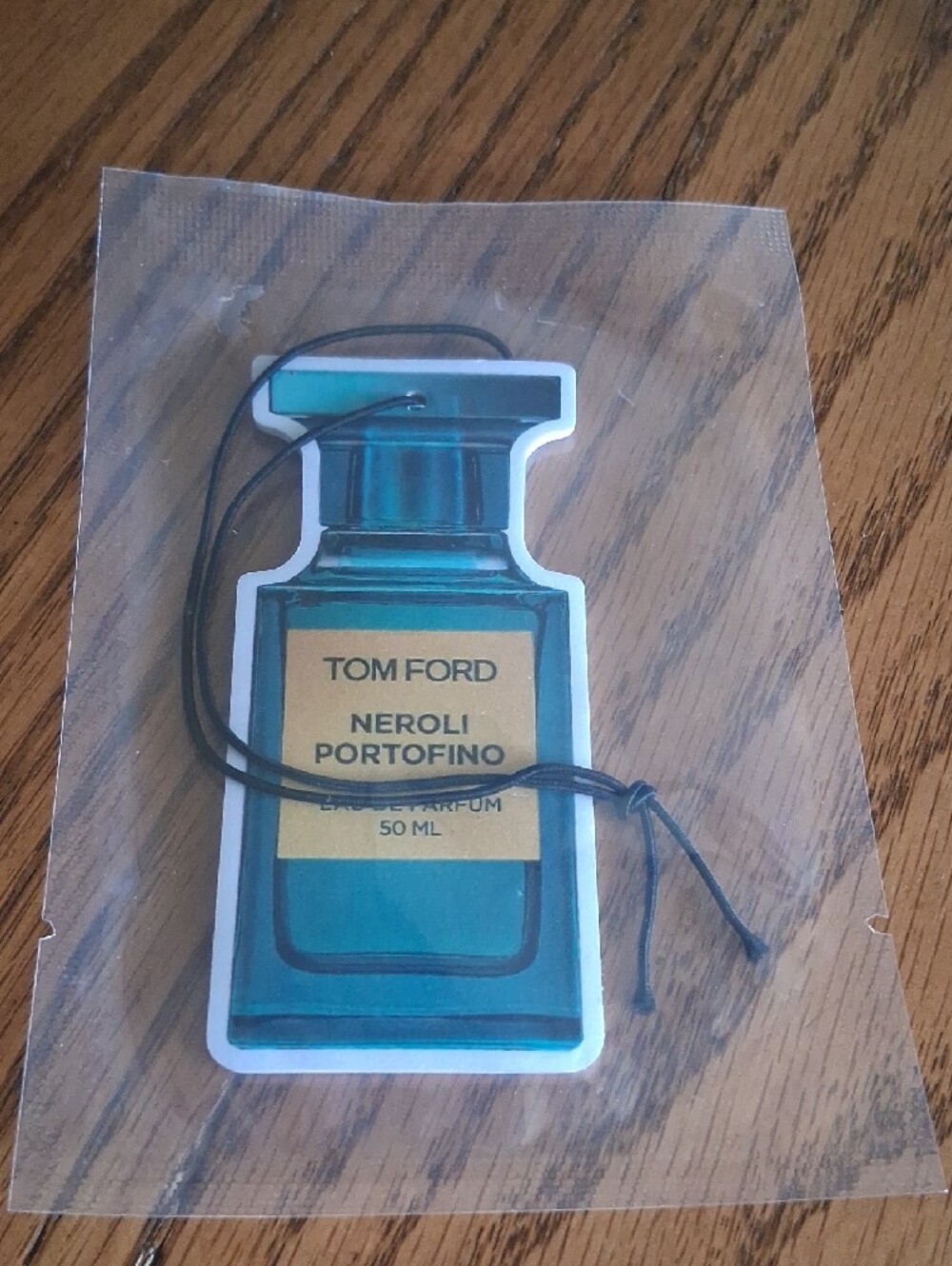 Tom Ford Neroli Portofino Teal & Gold Hanging Air Freshener - Picture 3 of 3